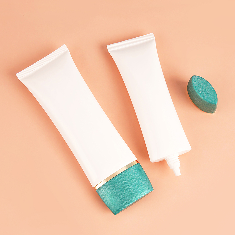 40ml 60ml 80ml白いフラットプラスチックスクイーズチューブ日焼け止めクレンザーボディローションハンドクリームチューブ化粧品パッケージチューブ付きチューブ