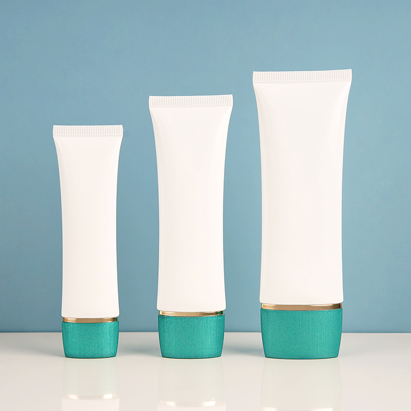 40ml 60ml 80ml白いフラットプラスチックスクイーズチューブ日焼け止めクレンザーボディローションハンドクリームチューブ化粧品パッケージチューブ付きチューブ